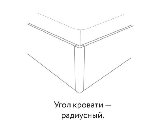 Кровать с настилом и мягкой спинкой 1400 Милана гаскон пайн / белый лофт